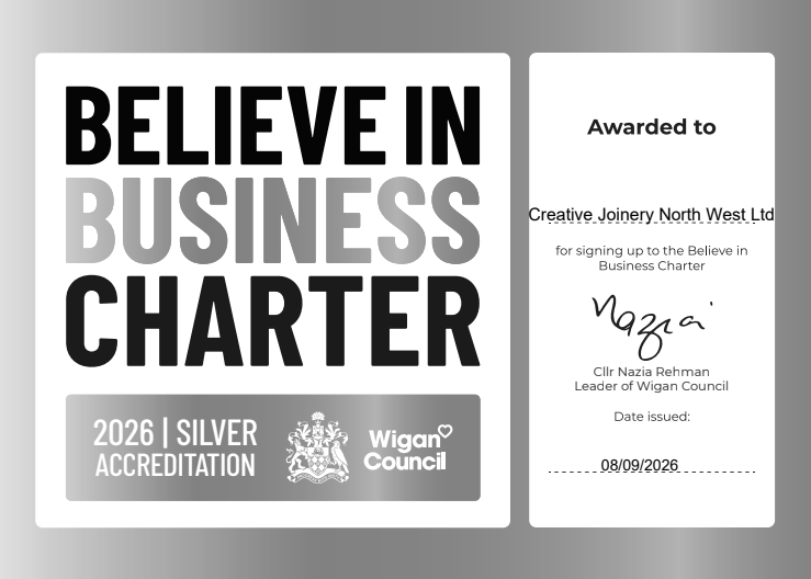 2026 Silver Believe in Business Charter accreditation